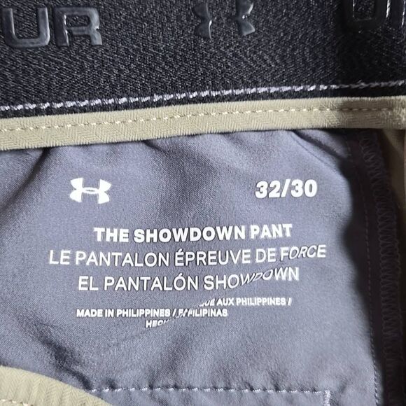 Under Armour Showdown Golf Pants Men's Size 32 x 30 Tan Lightweight Performance - Picture 4 of 9